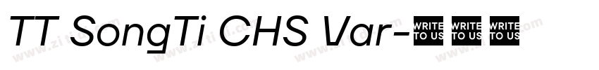 TT SongTi CHS Var字体转换